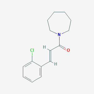 molecular formula C15H18ClNO B2502188 (E)-1-(azepan-1-yl)-3-(2-chlorophenyl)prop-2-en-1-one CAS No. 300825-42-7