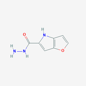 molecular formula C7H7N3O2 B2502196 4H-呋喃并[3,2-b]吡咯-5-甲酰肼 CAS No. 91206-29-0