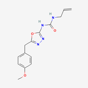 1-Allyl-3-(5-(4-methoxybenzyl)-1,3,4-oxadiazol-2-yl)urea