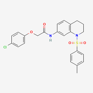 2-(4-chlorophenoxy)-N-(1-tosyl-1,2,3,4-tetrahydroquinolin-7-yl)acetamide