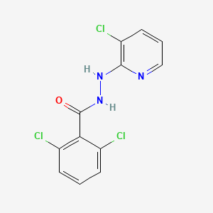 molecular formula C12H8Cl3N3O B2502209 2,6-二氯-N'-(3-氯-2-吡啶基)苯甲酰肼 CAS No. 400087-31-2