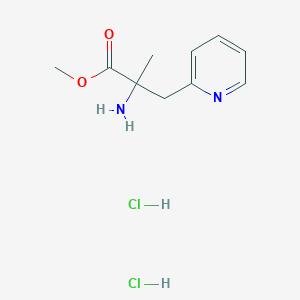 Methyl 2-amino-2-methyl-3-pyridin-2-ylpropanoate;dihydrochloride