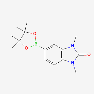 molecular formula C15H21BN2O3 B2502211 1,3-二甲基-5-(4,4,5,5-四甲基-1,3,2-二氧杂环戊硼烷-2-基)-1H-苯并[d]咪唑-2(3H)-酮 CAS No. 1362243-58-0