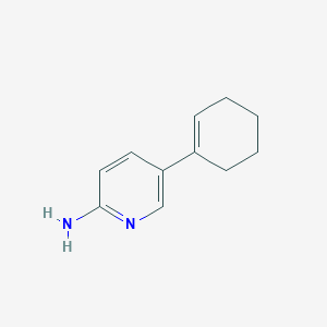 molecular formula C11H14N2 B2502219 5-(シクロヘキセン-1-イル)ピリジン-2-アミン CAS No. 1864275-90-0