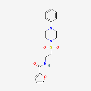 N-[2-(4-phenylpiperazin-1-yl)sulfonylethyl]furan-2-carboxamide