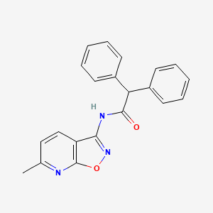 molecular formula C21H17N3O2 B2502224 N-(6-methyl[1,2]oxazolo[5,4-b]pyridin-3-yl)-2,2-diphenylacetamide CAS No. 1105245-35-9