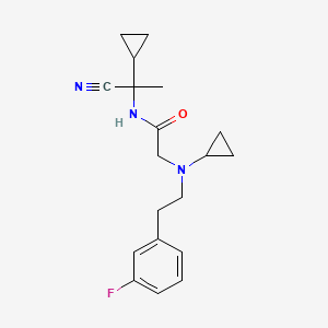N-(1-cyano-1-cyclopropylethyl)-2-{cyclopropyl[2-(3-fluorophenyl)ethyl]amino}acetamide