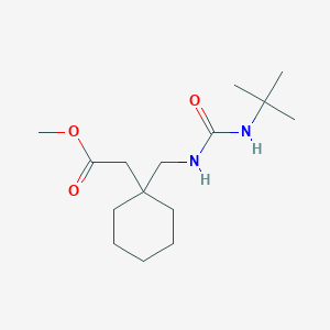 Methyl (1-{[(tert-butylcarbamoyl)amino]methyl}cyclohexyl)acetate