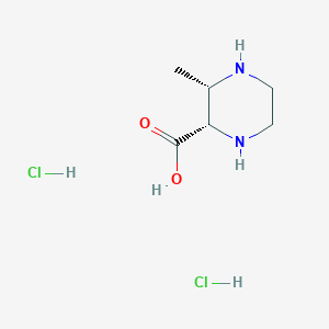 (2S,3S)-3-Methylpiperazine-2-carboxylic acid;dihydrochloride