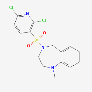 4-[(2,6-dichloropyridin-3-yl)sulfonyl]-1,3-dimethyl-2,3,4,5-tetrahydro-1H-1,4-benzodiazepine