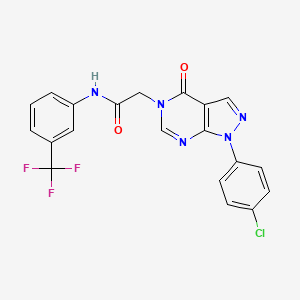 2-(1-(4-chlorophenyl)-4-oxo-1H-pyrazolo[3,4-d]pyrimidin-5(4H)-yl)-N-(3-(trifluoromethyl)phenyl)acetamide