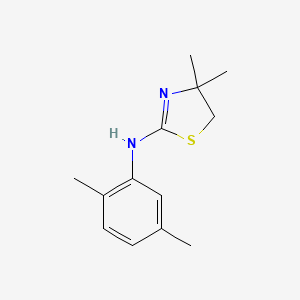 molecular formula C13H18N2S B2502261 (4,4-Dimethyl-4,5-dihydro-thiazol-2-yl)-(2,5-dimethyl-phenyl)-amine CAS No. 380437-02-5