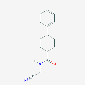molecular formula C15H18N2O B2502263 N-(氰甲基)-4-苯基环己烷-1-甲酰胺 CAS No. 1385411-75-5