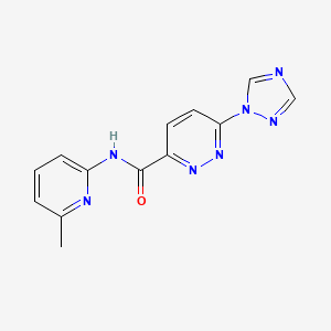 N-(6-methylpyridin-2-yl)-6-(1H-1,2,4-triazol-1-yl)pyridazine-3-carboxamide