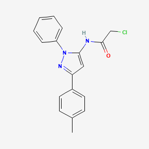 2-chloro-N-[3-(4-methylphenyl)-1-phenyl-1H-pyrazol-5-yl]acetamide