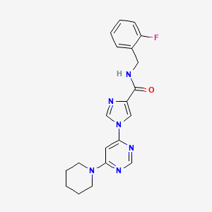 N~4~-(2-fluorobenzyl)-1-(6-piperidino-4-pyrimidinyl)-1H-imidazole-4-carboxamide