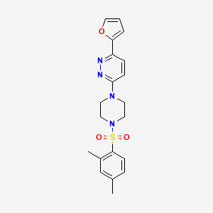 3-(4-((2,4-Dimethylphenyl)sulfonyl)piperazin-1-yl)-6-(furan-2-yl)pyridazine