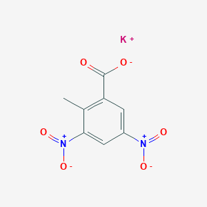 molecular formula C8H5KN2O6 B2502290 2-甲基-3,5-二硝基苯甲酸钾 CAS No. 1303525-72-5