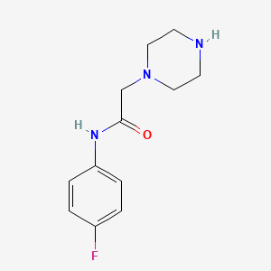 N-(4-fluorophenyl)-2-piperazin-1-ylacetamide