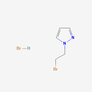 molecular formula C5H8Br2N2 B2502298 1-(2-bromoethyl)-1H-pyrazole hydrobromide CAS No. 1955531-53-9