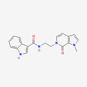 N-(2-(1-methyl-7-oxo-1H-pyrrolo[2,3-c]pyridin-6(7H)-yl)ethyl)-1H-indole-3-carboxamide