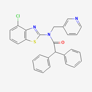 N-(4-chlorobenzo[d]thiazol-2-yl)-2,2-diphenyl-N-(pyridin-3-ylmethyl)acetamide