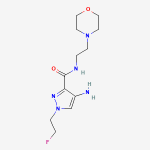 4-Amino-1-(2-fluoroethyl)-N-(2-morpholin-4-ylethyl)-1H-pyrazole-3-carboxamide