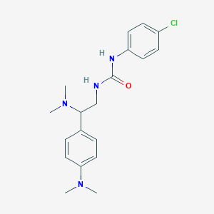 molecular formula C19H25ClN4O B2502333 1-(4-氯苯基)-3-[2-(二甲氨基)-2-[4-(二甲氨基)苯基]乙基]脲 CAS No. 1171576-91-2