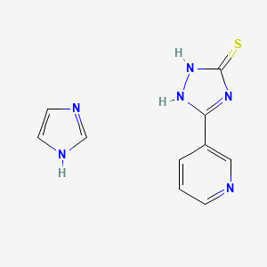 5-Pyridin-3-yl-4h-1,2,4-triazole-3-thiol-1h-imidazole (1:1)