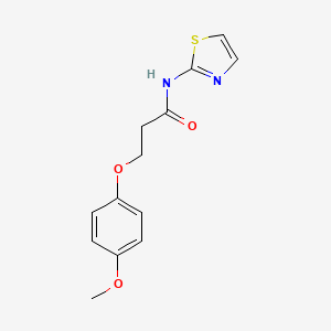 molecular formula C13H14N2O3S B2502340 3-(4-甲氧基苯氧基)-N-(1,3-噻唑-2-基)丙酰胺 CAS No. 701261-16-7
