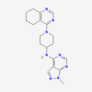 N-{1-methyl-1H-pyrazolo[3,4-d]pyrimidin-4-yl}-1-(5,6,7,8-tetrahydroquinazolin-4-yl)piperidin-4-amine