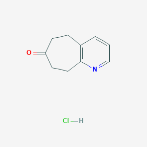 molecular formula C10H12ClNO B2502378 5H,6H,7H,8H,9H-环庚[b]吡啶-7-酮盐酸盐 CAS No. 1909336-33-9