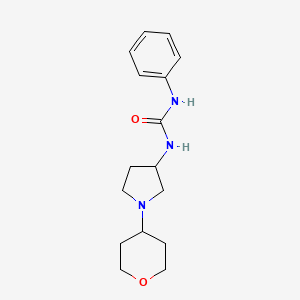 1-[1-(Oxan-4-yl)pyrrolidin-3-yl]-3-phenylurea