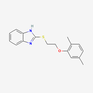 2-{[2-(2,5-Dimethylphenoxy)ethyl]thio}-1H-benzimidazole