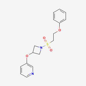 3-((1-((2-Phenoxyethyl)sulfonyl)azetidin-3-yl)oxy)pyridine