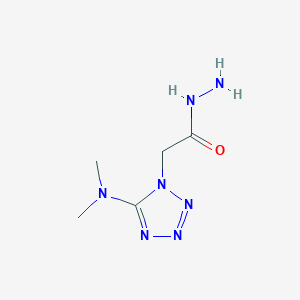 molecular formula C5H11N7O B2502400 2-[5-(dimethylamino)-1H-1,2,3,4-tetraazol-1-yl]acetohydrazide CAS No. 321432-55-7