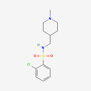 2-chloro-N-((1-methylpiperidin-4-yl)methyl)benzenesulfonamide