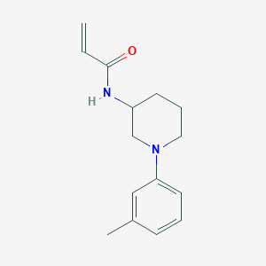molecular formula C15H20N2O B2502423 N-[1-(3-Methylphenyl)piperidin-3-yl]prop-2-enamide CAS No. 2305482-72-6