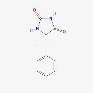 molecular formula C12H14N2O2 B2502427 5-(2-Phenylpropan-2-YL)imidazolidine-2,4-dione CAS No. 2103616-83-5