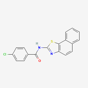 (Z)-4-chloro-N-(naphtho[2,1-d]thiazol-2(3H)-ylidene)benzamide
