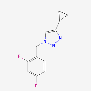 4-cyclopropyl-1-[(2,4-difluorophenyl)methyl]-1H-1,2,3-triazole