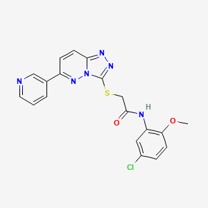 N-(5-chloro-2-methoxyphenyl)-2-((6-(pyridin-3-yl)-[1,2,4]triazolo[4,3-b]pyridazin-3-yl)thio)acetamide