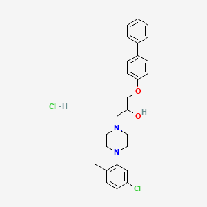 1-([1,1'-Biphenyl]-4-yloxy)-3-(4-(5-chloro-2-methylphenyl)piperazin-1-yl)propan-2-ol hydrochloride