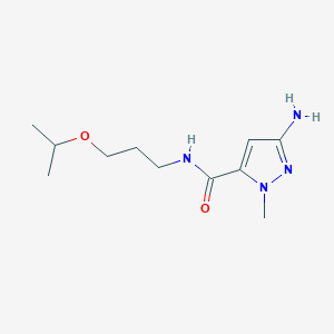 3-amino-N-(3-isopropoxypropyl)-1-methyl-1H-pyrazole-5-carboxamide