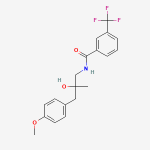 N-(2-hydroxy-3-(4-methoxyphenyl)-2-methylpropyl)-3-(trifluoromethyl)benzamide
