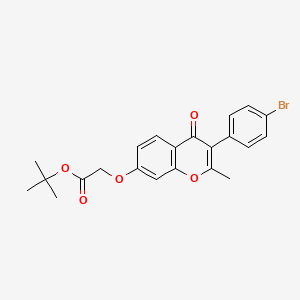 Tert-butyl 2-[3-(4-bromophenyl)-2-methyl-4-oxochromen-7-yl]oxyacetate