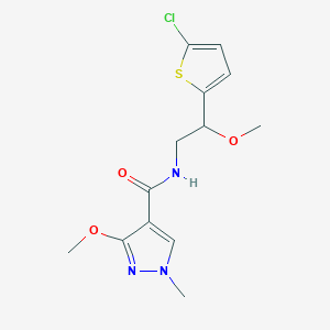 N-(2-(5-chlorothiophen-2-yl)-2-methoxyethyl)-3-methoxy-1-methyl-1H-pyrazole-4-carboxamide