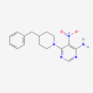 6-(4-Benzylpiperidin-1-yl)-5-nitropyrimidin-4-amine