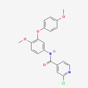 2-chloro-N-[4-methoxy-3-(4-methoxyphenoxy)phenyl]pyridine-4-carboxamide