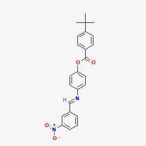 [4-[(3-Nitrophenyl)methylideneamino]phenyl] 4-tert-butylbenzoate